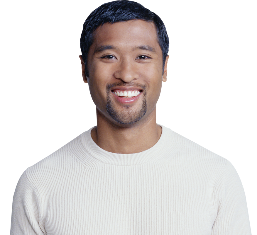 smiling man with goatee