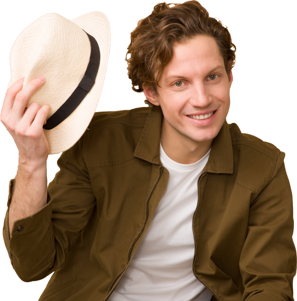 smiling man with folded arms wearing dress shirt and glasses